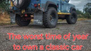 The worst time to own a classic car!! (MOT Preparation)