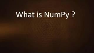 What is NumPy