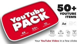 YouTube Pack  professional and remarkable videos to your own YouTube Channel After Effects template