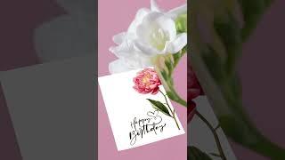 Peony Birthday Card by ANEA & CO