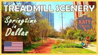 Treadmill Workout Scenery | 1 Hour Virtual Running Videos for Treadmill | Katy Trail Dallas