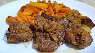 DELICIOUS CHICKEN LIVER DINNER  Olga's Recipes.