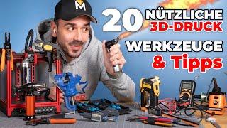 3D Drucker WERKZEUGE | 20 nützliche Zubehör TIPPS für Anfänger & Profis!