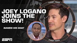 NASCAR's Joey Logano joins First Take!  Names Tom Brady an athlete who 'STOPS HIM IN HIS TRACKS!'