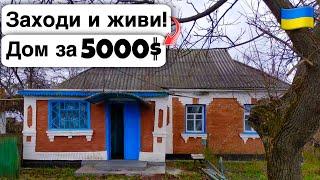  Заходи и живи! Дом в селе за 5000$ Продажа недвижимости за копейки! Всё есть Уютное тихое село!