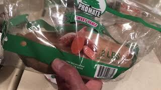 Crazy Cheap Meal by Rhoda Stone-Turkey Burger,Roasted Yams,Salad,Tea & .25 Cinnamon Roll