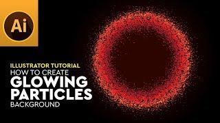 Glowing Particles Vector Background – Illustrator Tutorial