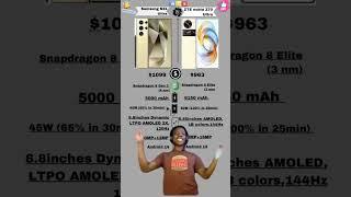 Samsung S24 Ultra vs ZTE Nubia Z70 Ultra Details Compair#shorts #samsung #zte #ishowspeed #tech