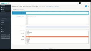 MultiStore Bank Transfer for OpenCart