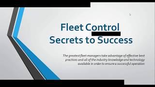 Fleet University: Fleet Control Secrets to Success Webinar