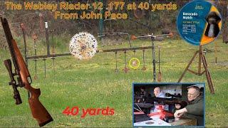 The Webley Raider 12  .177 (Part Two) Accuracy at 40 yards From John Pace