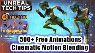 Convert 500+ Unreal Game Animation Samples to Root Motion For Cinematic Blending | Unreal Tech Tips