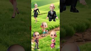 Picking a hairstyle for my parents and little sibling #cartoon #funny #animation #shorts #cartton