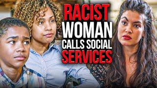 Racist lady calls social services on black mother