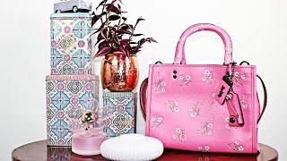 Coach Rogue 25 Pink Floral Bow | BAG REVIEW | Mod shots | Details | Up Close | Coach 26836