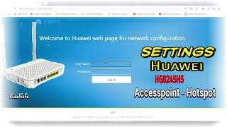 how to set up a huawei hg8245h5 modem to be an access point