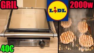 LIDL Gril multifonction SILVERCREST SKGE 2000 C3 Grill 180° 2000w Komfortgrill Piastra elettrica