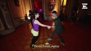 Sergey Vladimirovich & Katja Gartner Drofenik - social dancing @ Vienna Salsa Congress 2019