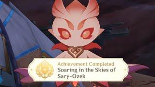 Easy Hidden Achievement - Soaring In The Skies Of Sary-Ozek (AFK Achievement) - Genshin Impact 3.6