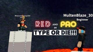 It's like the floor is lava! l Red and Pao play Type or Die!