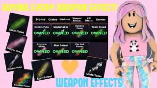 Buying Every Weapon Effect in Roblox Traitor!