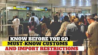 Top 30 customs and import restrictions you MUST know when traveling by plane in 2025.