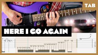 Whitesnake - Here I Go Again - Guitar Tab | Lesson | Cover | Tutorial