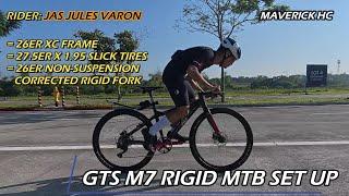 27.5 X 1.95 Slick Tires sa 26 GTS M7 XC Frame & 26 Promend Rigid Fork ni Jas Jules Varon