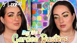 BY-US GARDEN BUSTER'S PALETTE! *New Indie Brand* | 3 Looks! 