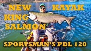 King Salmon Fishing in My New Kayak [Old Town Sportsman's PDL 120 vs Topwater 120 PDL]