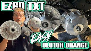 EP 89- How to easily change a Golf Cart Drive & Driven Clutch on an EZGO TXT. It takes a few minutes