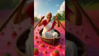 Grandma's cow  gives millions of liters of pineapple juice #youtubeshorts #shorts #viral #ytshorts