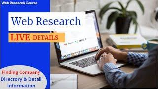 Web Research | Web Research and Data Entry | Web Research Tutorial