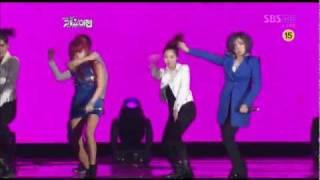 2NE1 - 111229 2011 SBS Gayo Daejun - Intro + I Am The Best + Ugly [HD 720p]