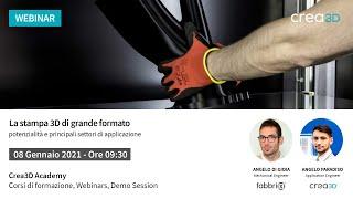 [WEBINAR] [08-01-21] La stampa 3D di grande formato