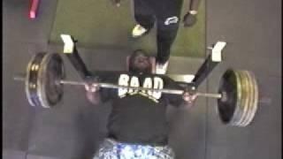 600lbs x 3 raw bench press James Henderson