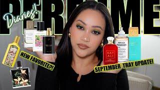 PERFUME DIARIES! SEPTEMBER PERFUME TRAY UPDATE! UPDATES + PERFUME TALK | AMY GLAM 