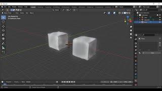 как соединять объекты в blender