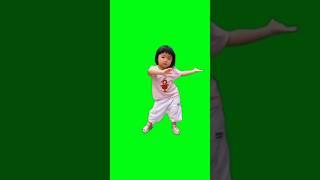 Little asian girl dancing green screen meme | viral Little girl dancing green screen #shorts