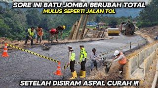 Sore Ini Batu Jomba Berubah Total !!! Setelah Disiram Aspal Curah