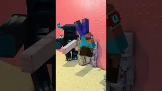 Zombie Becomes Herobrine In The Wall Challenge ⌚| Transform Watch