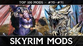 SKYRIM MODS - TOP 100: #95-91 - Big Blue Cat, Artifacts & Brows