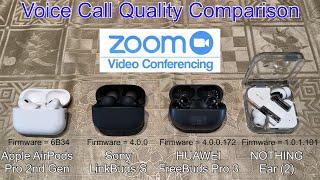 AirPods Pro 2 vs LinkBuds S vs HUAWEI FreeBuds Pro 3 vs NOTHING Ear 2 | Call Quality Comparison 2023