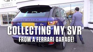 Collecting my Range Rover Sport SVR at a Ferrari Garage!