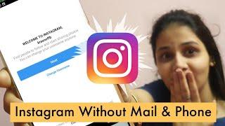 Create Instagram Account Without Phone Number or Email | Fake Instagram Account | 2022