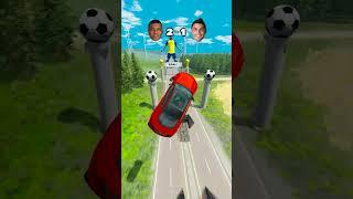 Ronaldo VS Mbappé Rollers Challenge  | BeamNG.drive #shorts