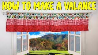 How to Make a Window Valance | DIY Curtains | The Sewing Room Channel