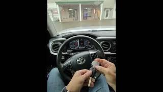 2019 Toyota Tacoma bladed; first program the remote followed by the transponder!