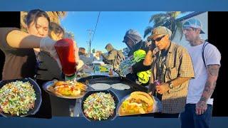 Cooking Huge Fajitas  For The Homeless People !