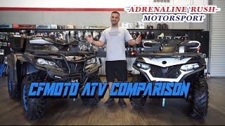 CFMOTO ATV comparison of C Force 600 to the C Force 1000 overland